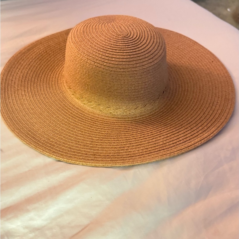 Ecote Elegant Tan Wide-Brimmed Hat